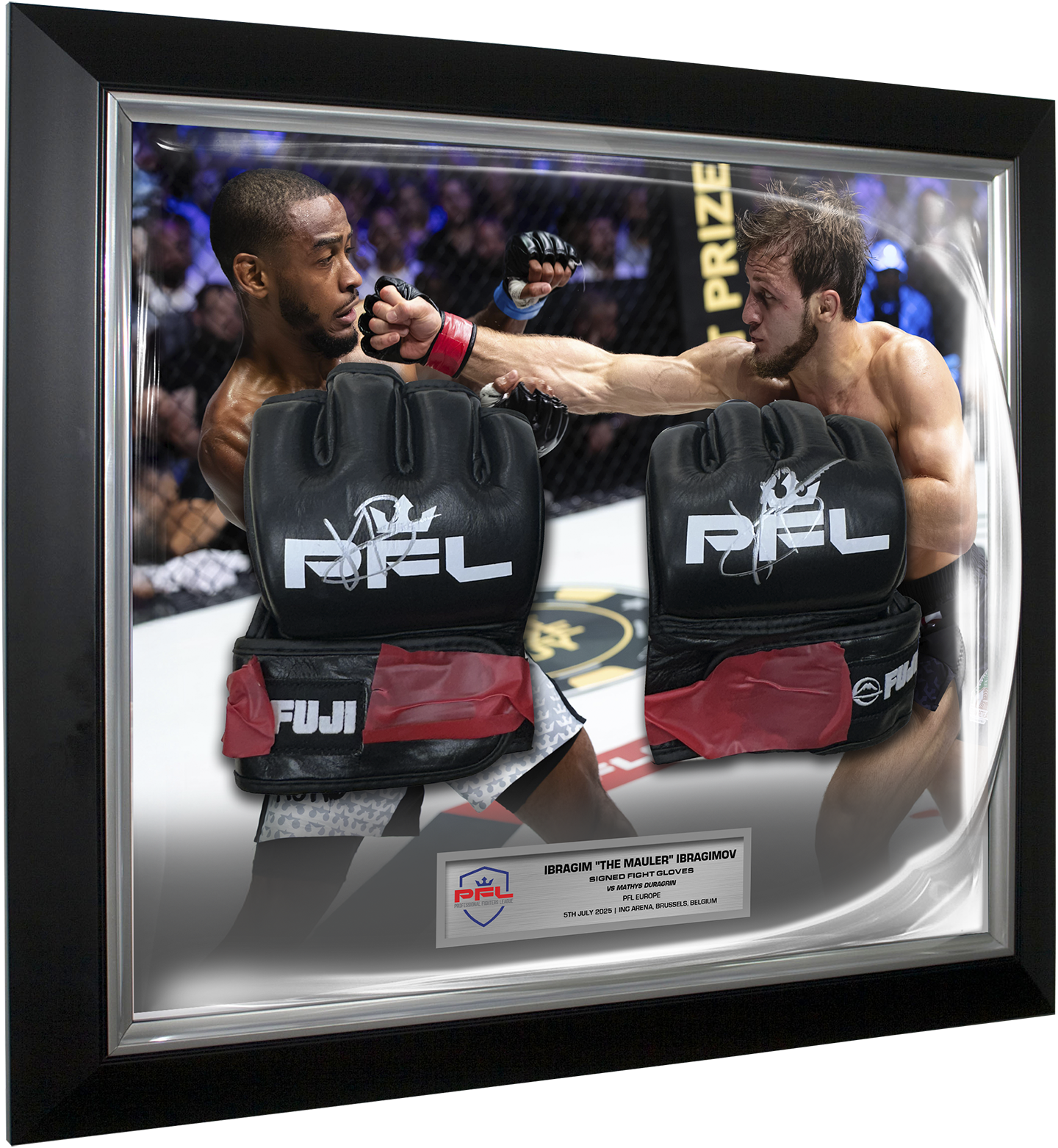 Ibragim "The Mauler" Ibragimov Signed Fight Worn Gloves