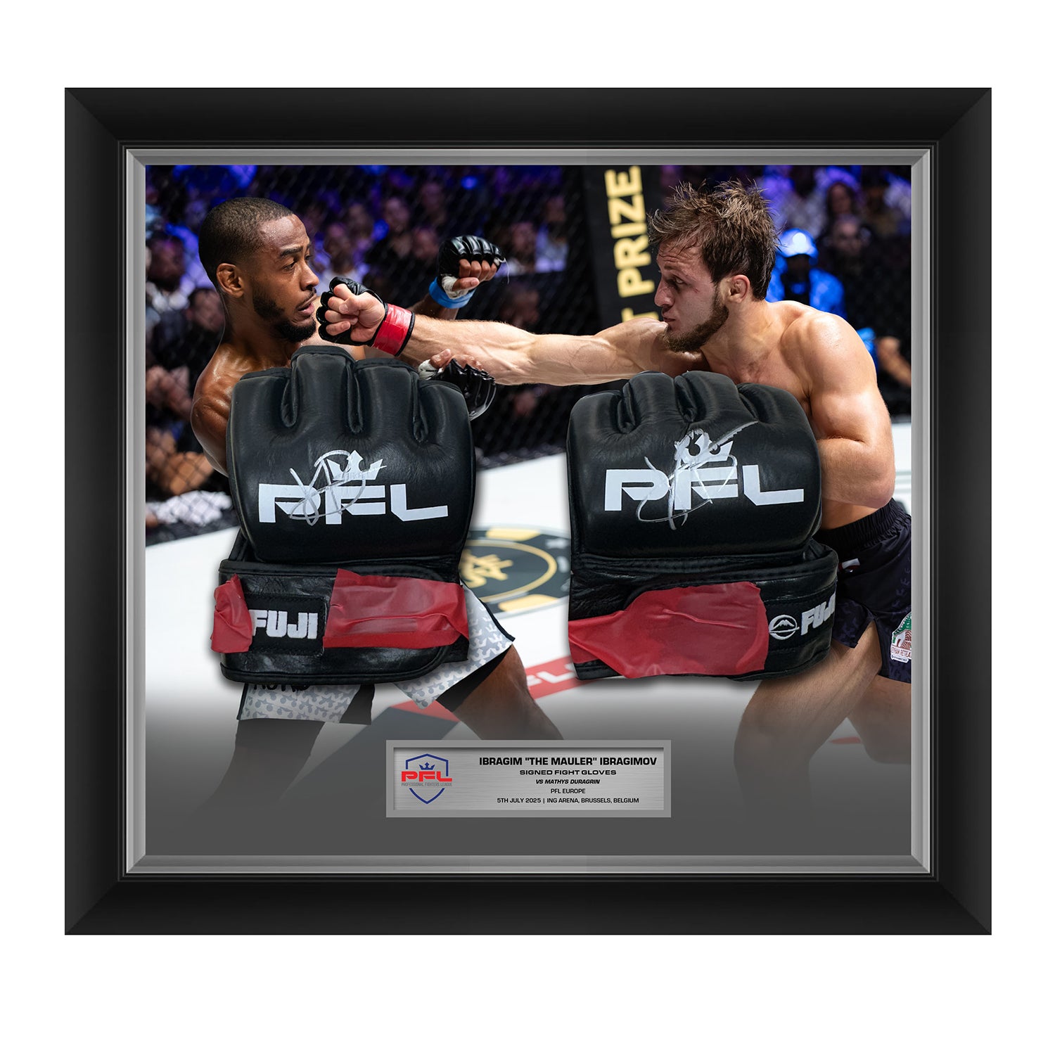 Ibragim "The Mauler" Ibragimov Signed Fight Worn Gloves