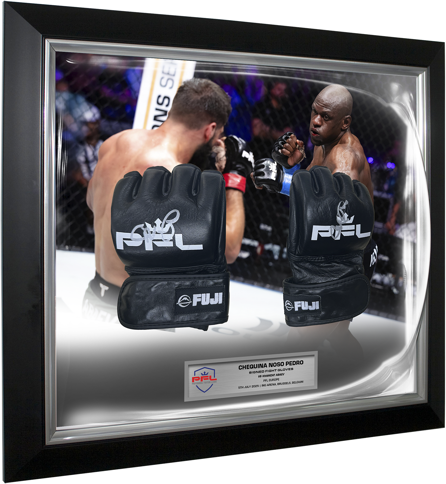 Chequina Noso Pedro Signed Fight Worn Gloves