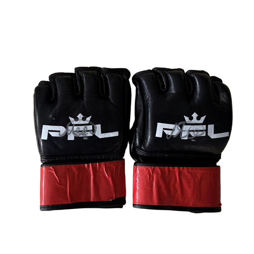 Magomed Magomedov Signed Fight Worn Gloves Sioux Falls 2026