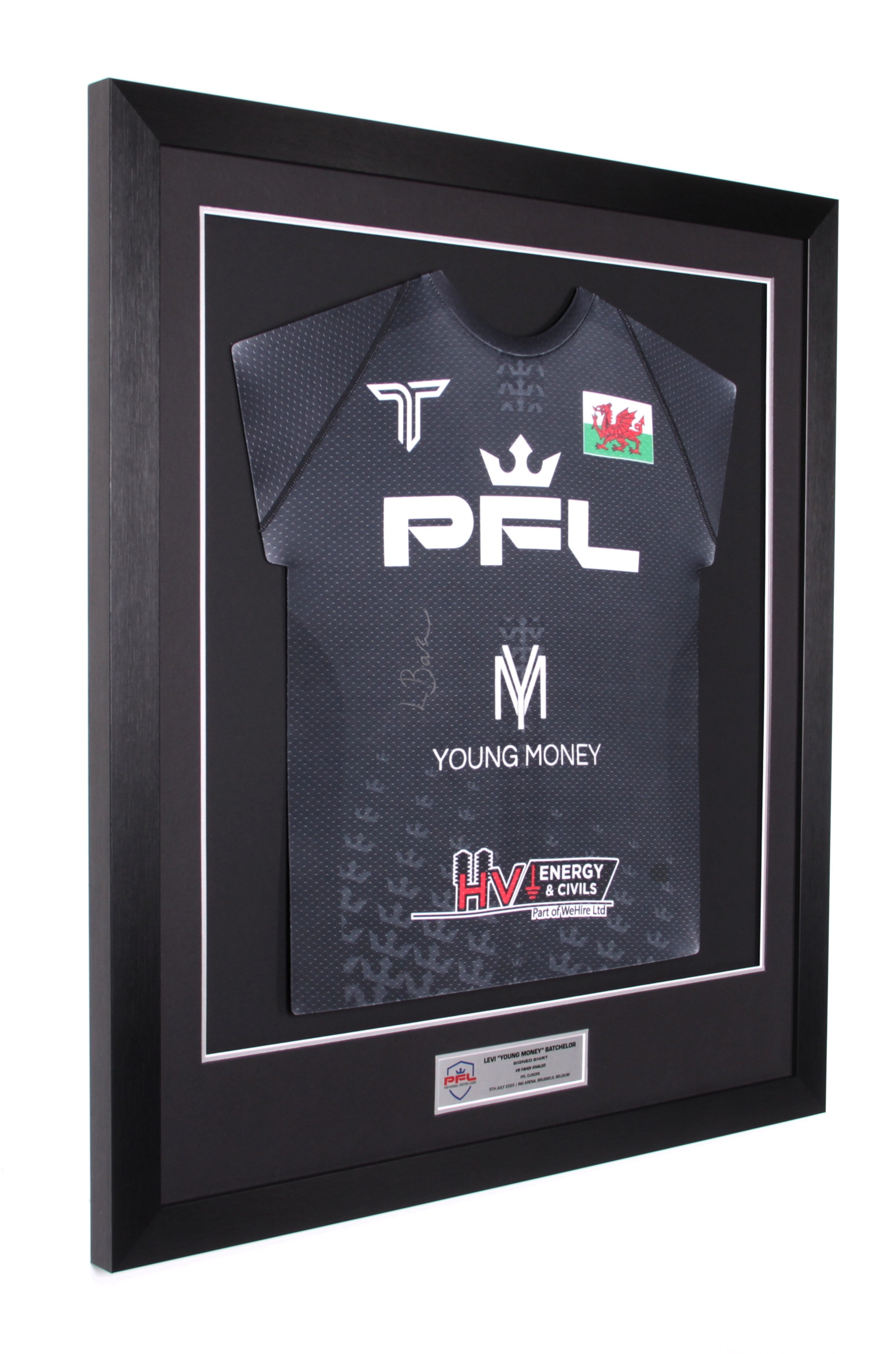 Levi "Young Money" Batchelor Signed Fight Worn Shirt