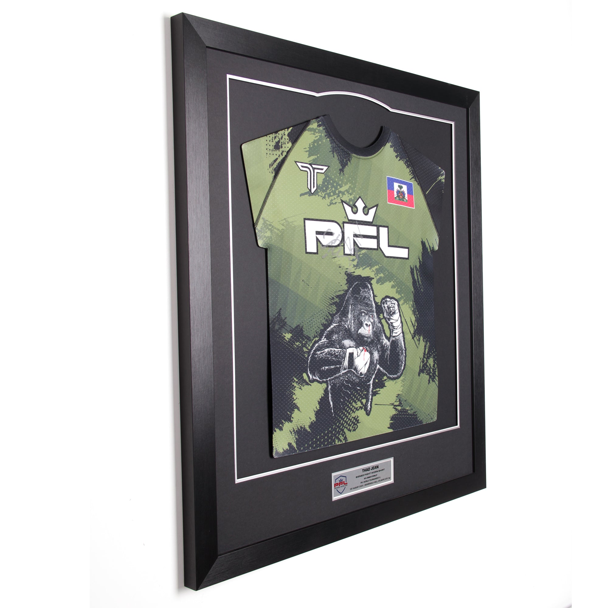 Thad Jean Signed Fight Worn Shirt