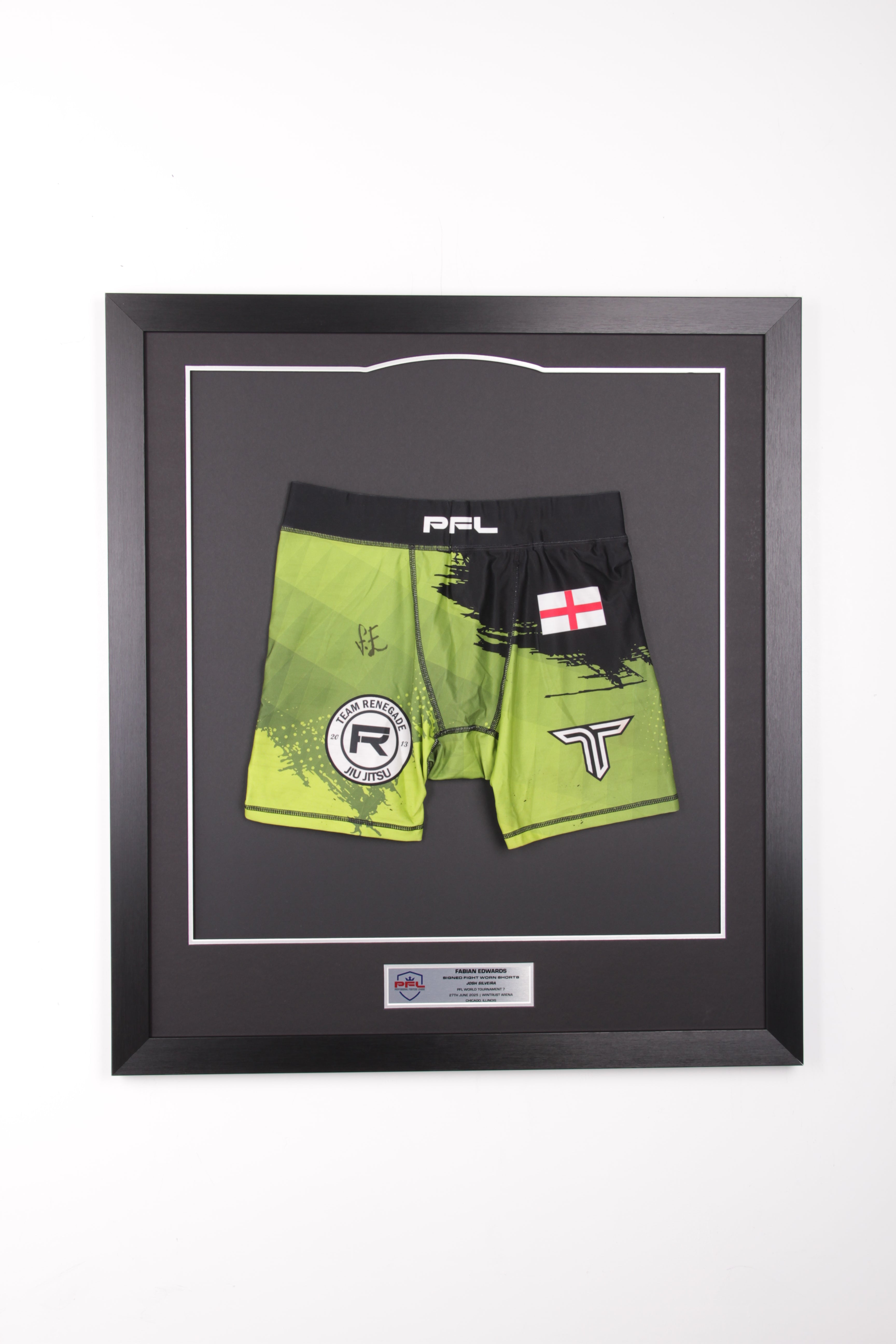 Fabian Edwards Signed Fight Worn Shorts WT7