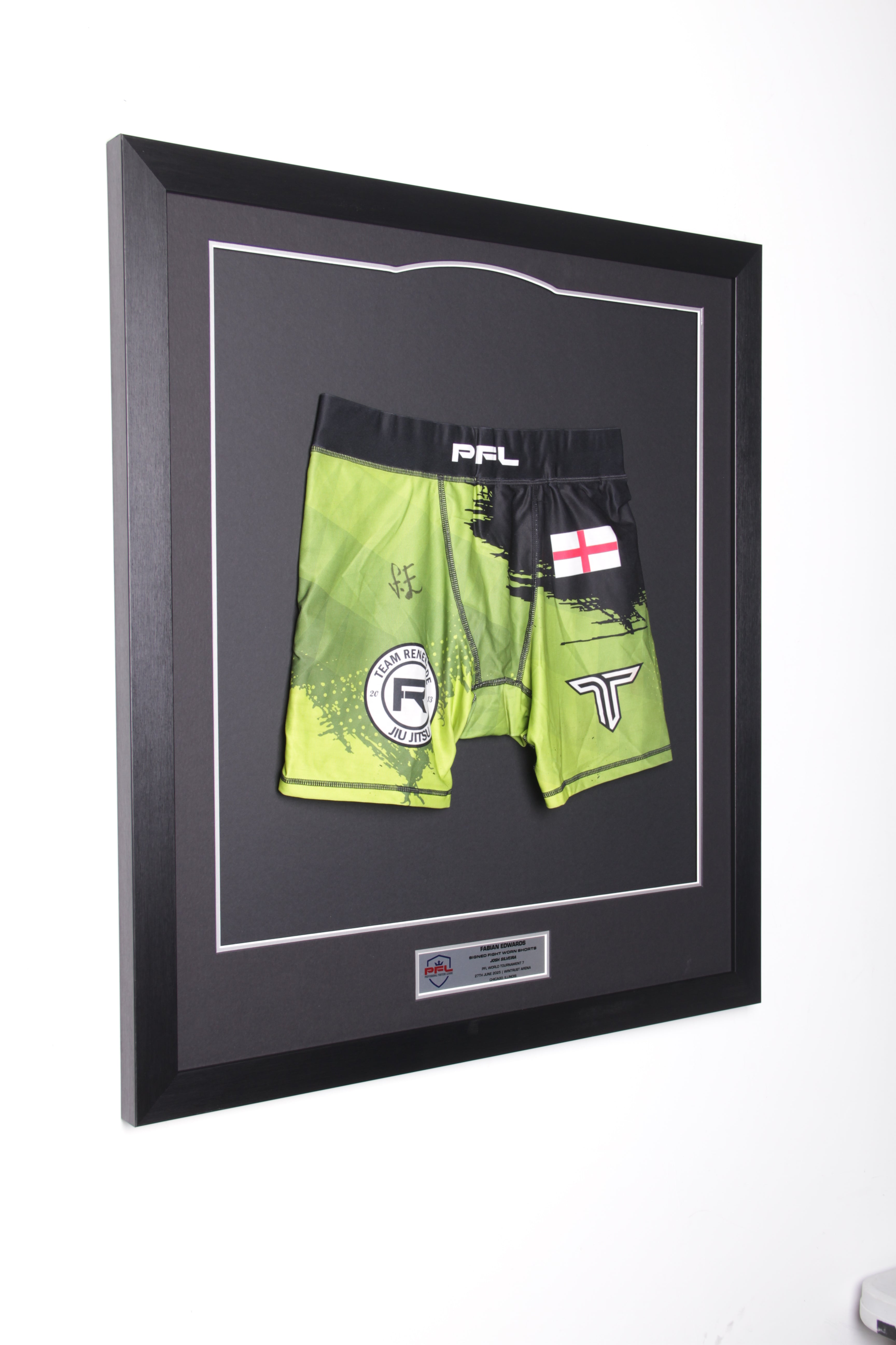 Fabian Edwards Signed Fight Worn Shorts WT7