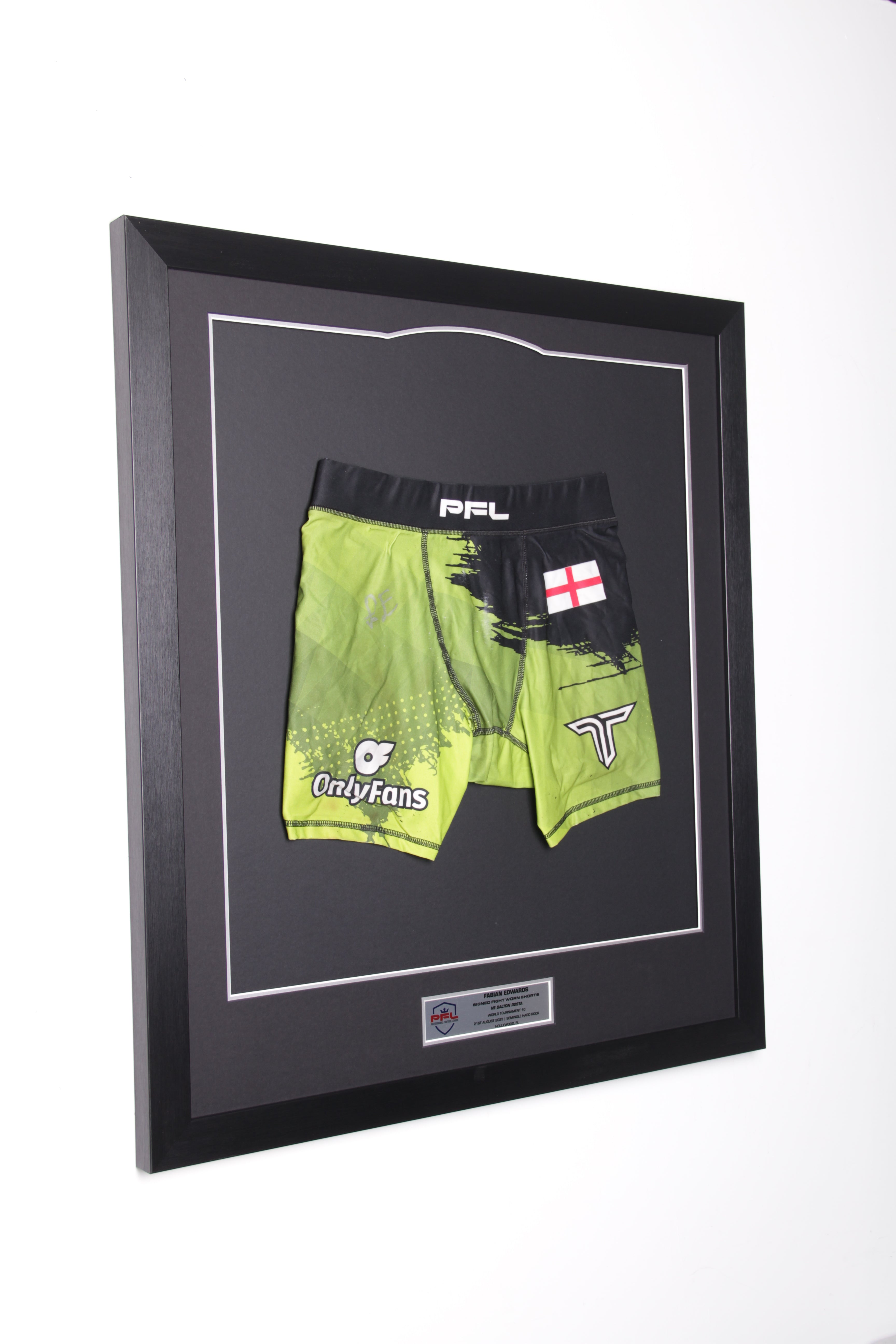Fabian Edwards Signed Fight Worn Shorts