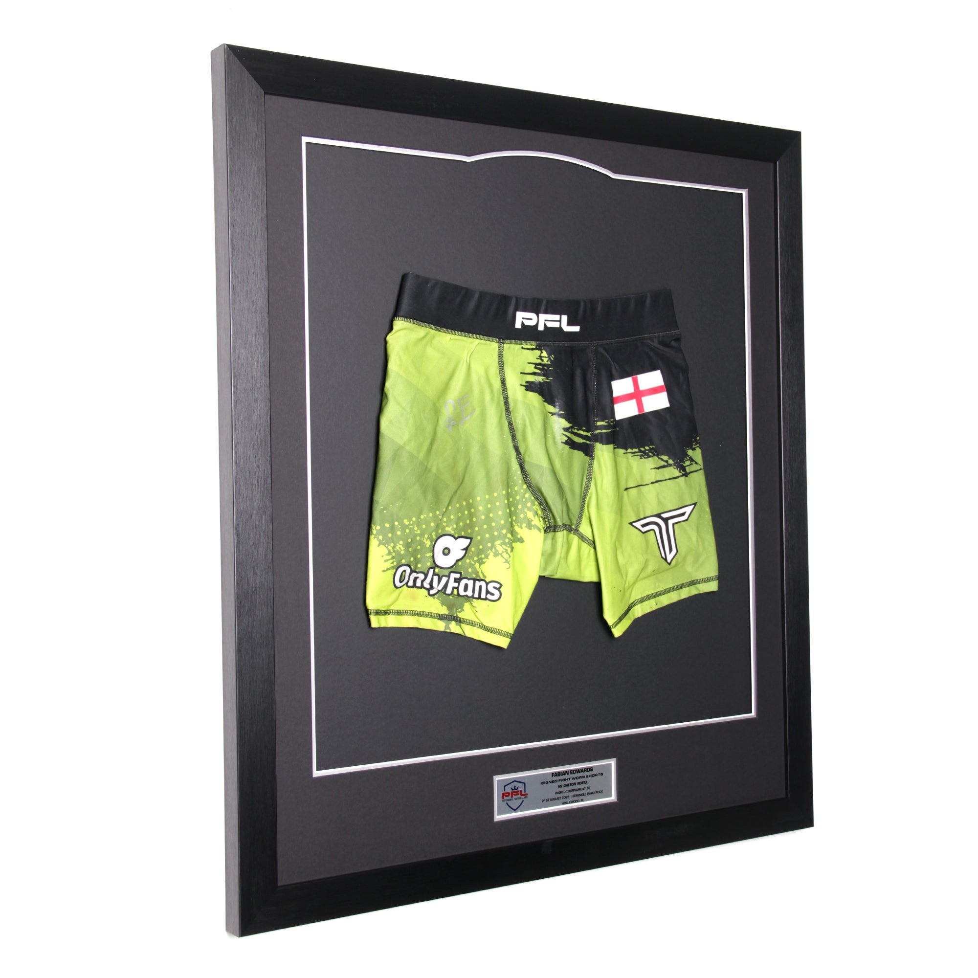 Fabian Edwards Signed Fight Worn Shorts