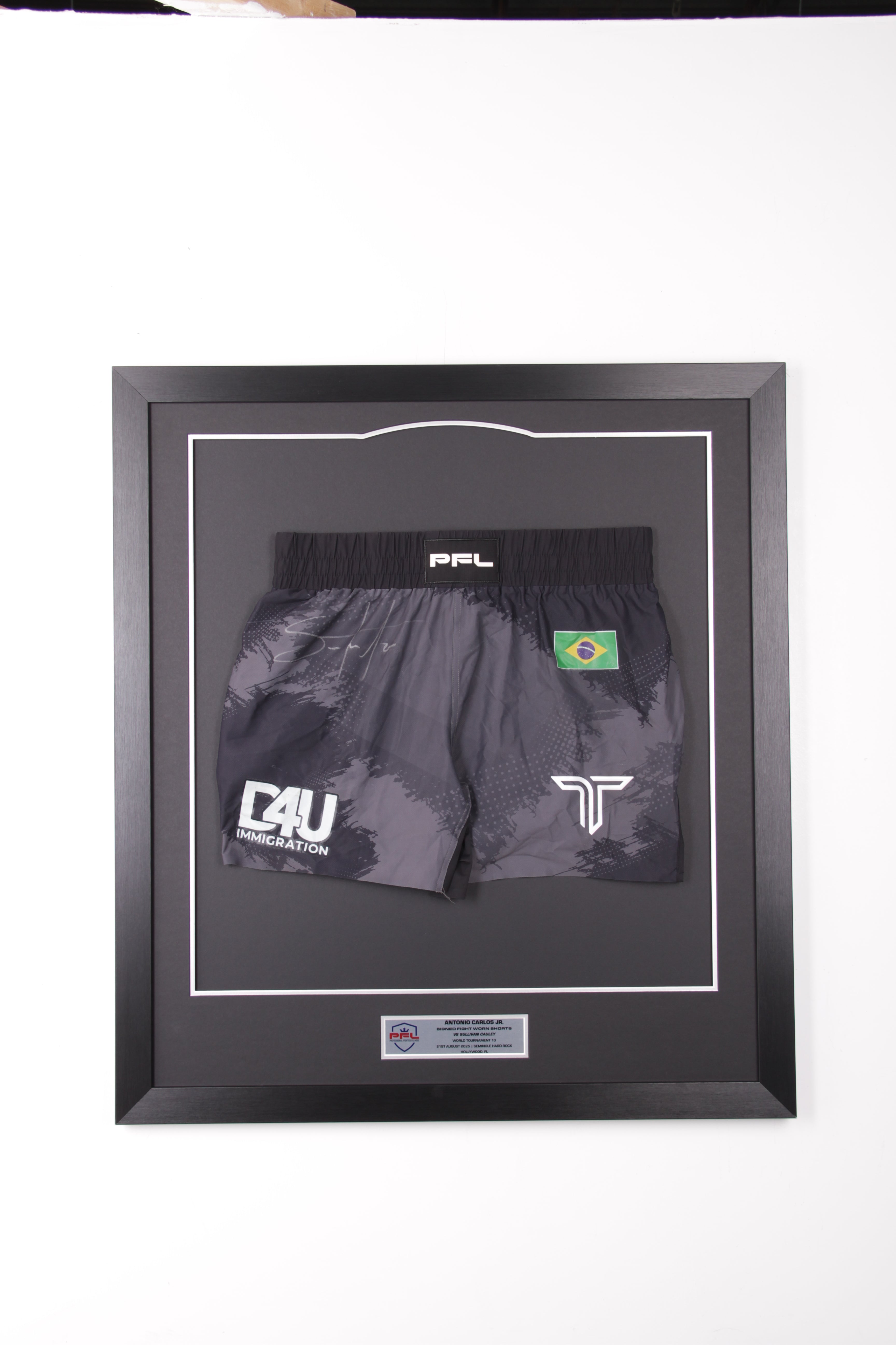 Antonio Carlos Jr. Signed Fight Worn Shorts
