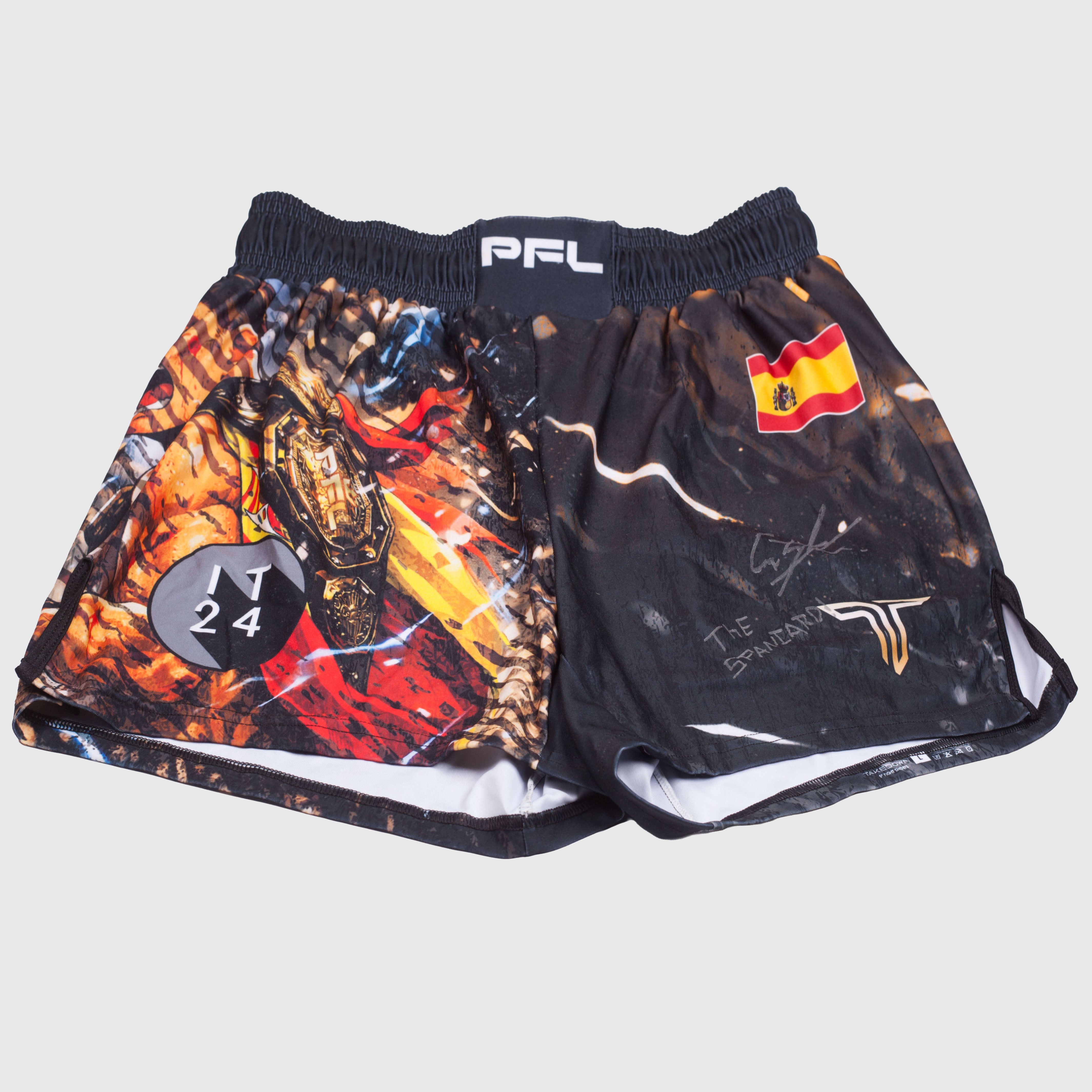 Costello Van Steenis Signed Fight Worn Shorts Madrid 2026