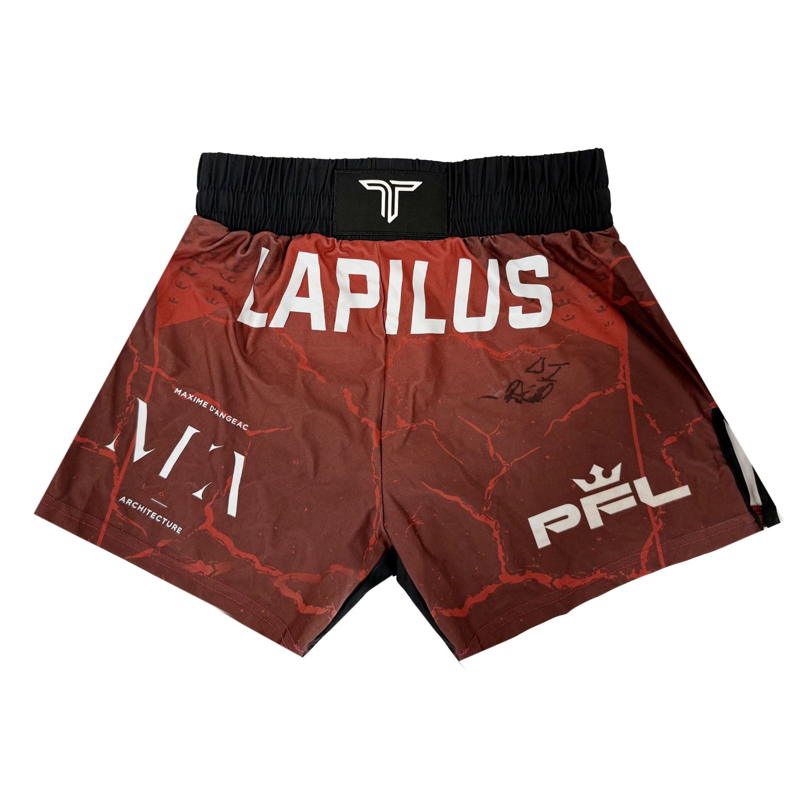 Taylor Lapilus Signed Fight Worn Shorts Brussels 2026