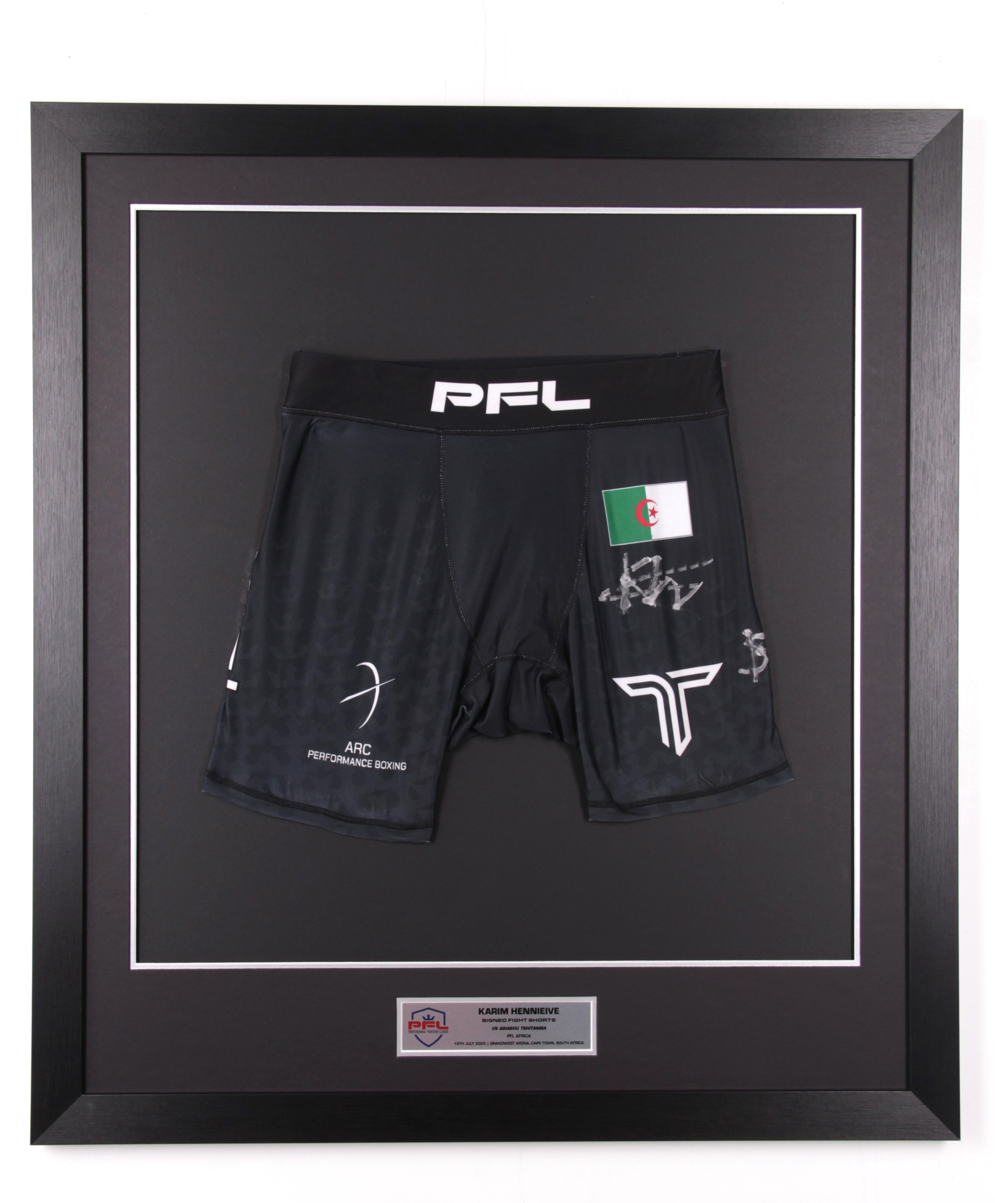 Karim Henniene Signed Fight Worn Shorts