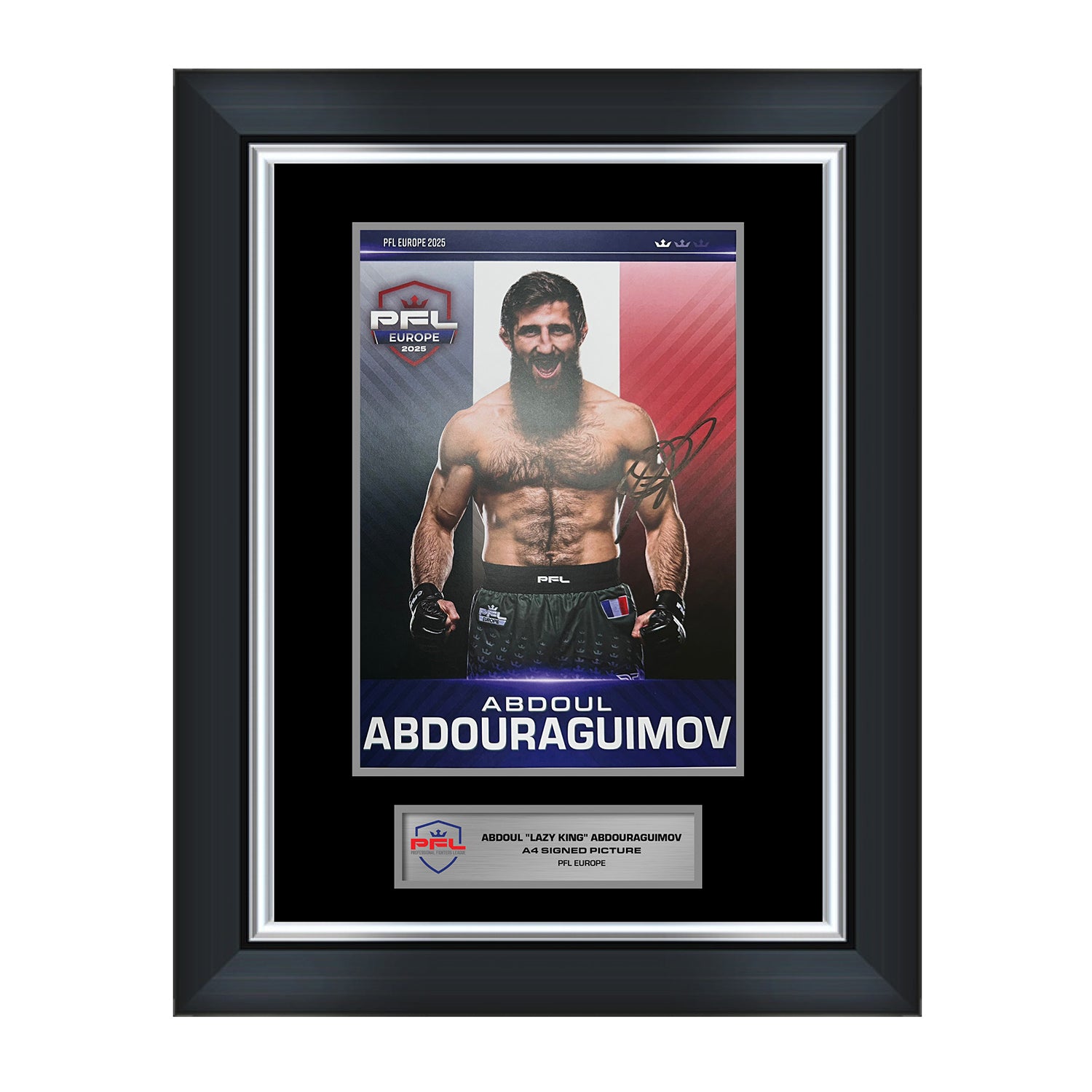 Abdoul "Lazy King" Abdouraguimov A4 Signed Picture