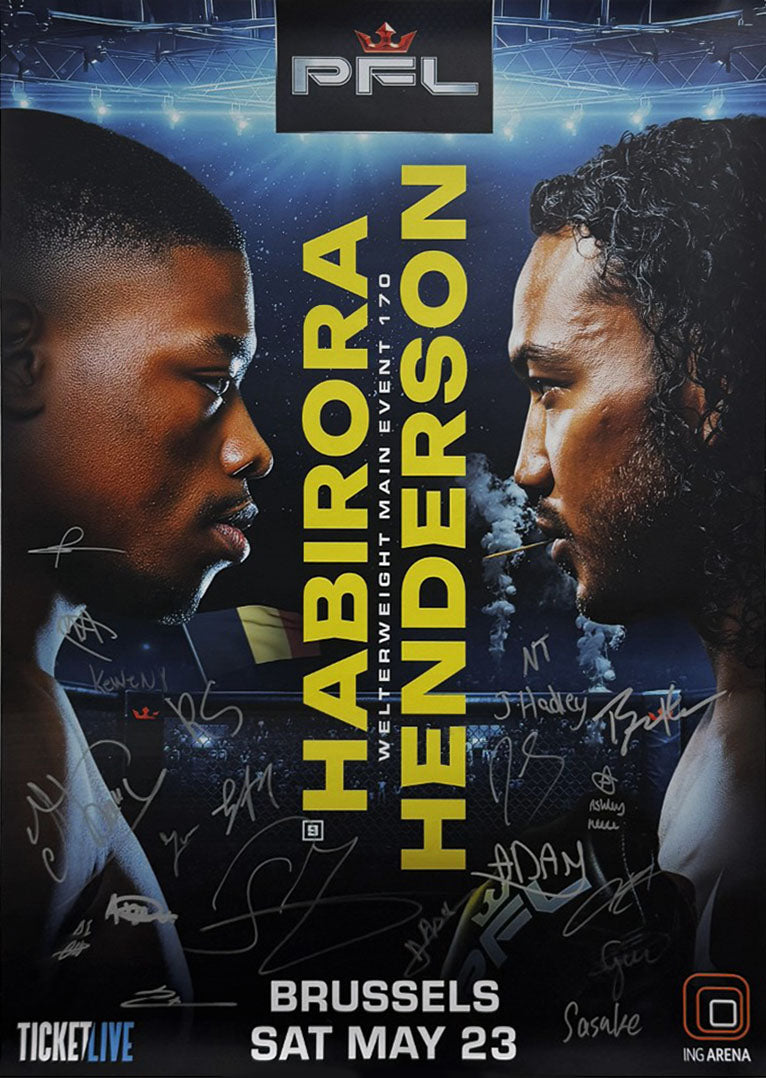 PFL Brussels Signed Event Poster 2026