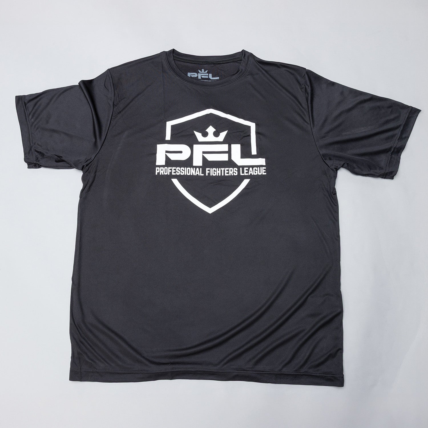 PFL Shield Logo Performance Poly Black T-Shirt