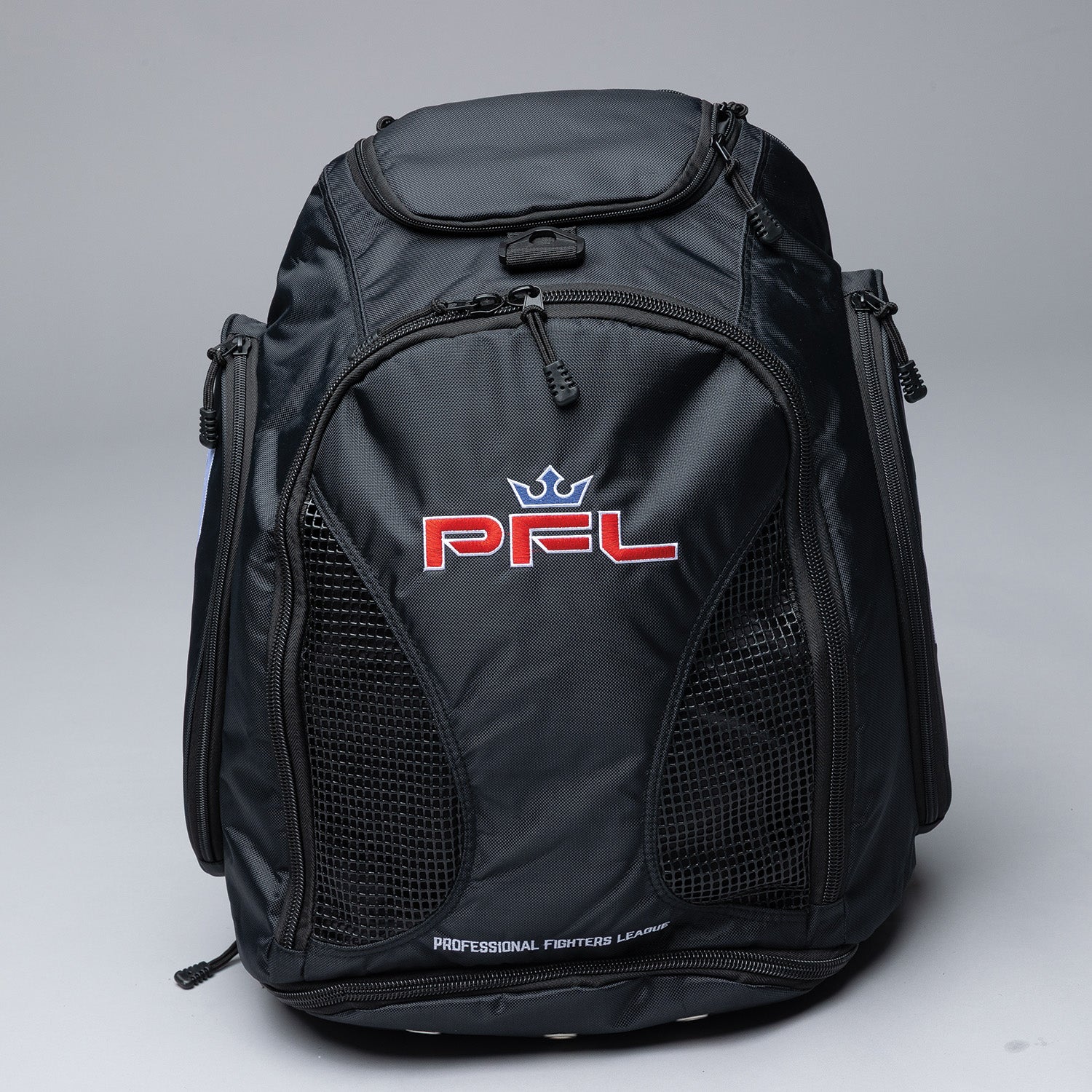 PFL Premium Gear Black Black Backpack (Blue Crown)
