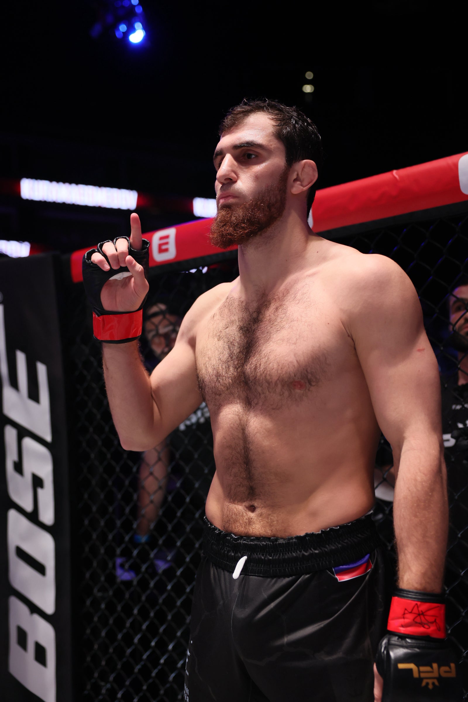 Ramazan Kuramagomedov Signed Fight Worn Gloves Dubai 2026