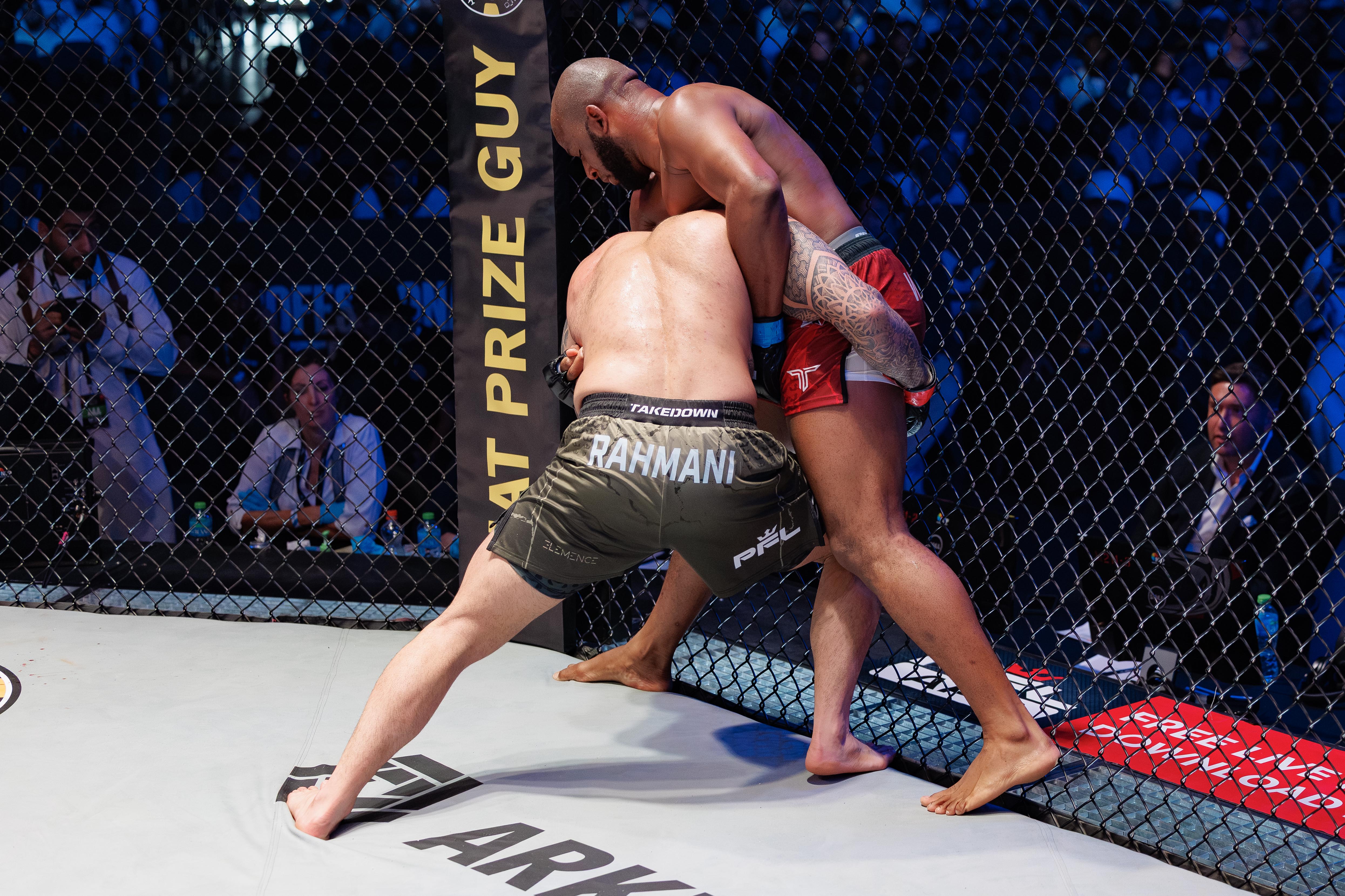 Pouya Rahmani Signed Fight Worn Shorts Dubai 2026