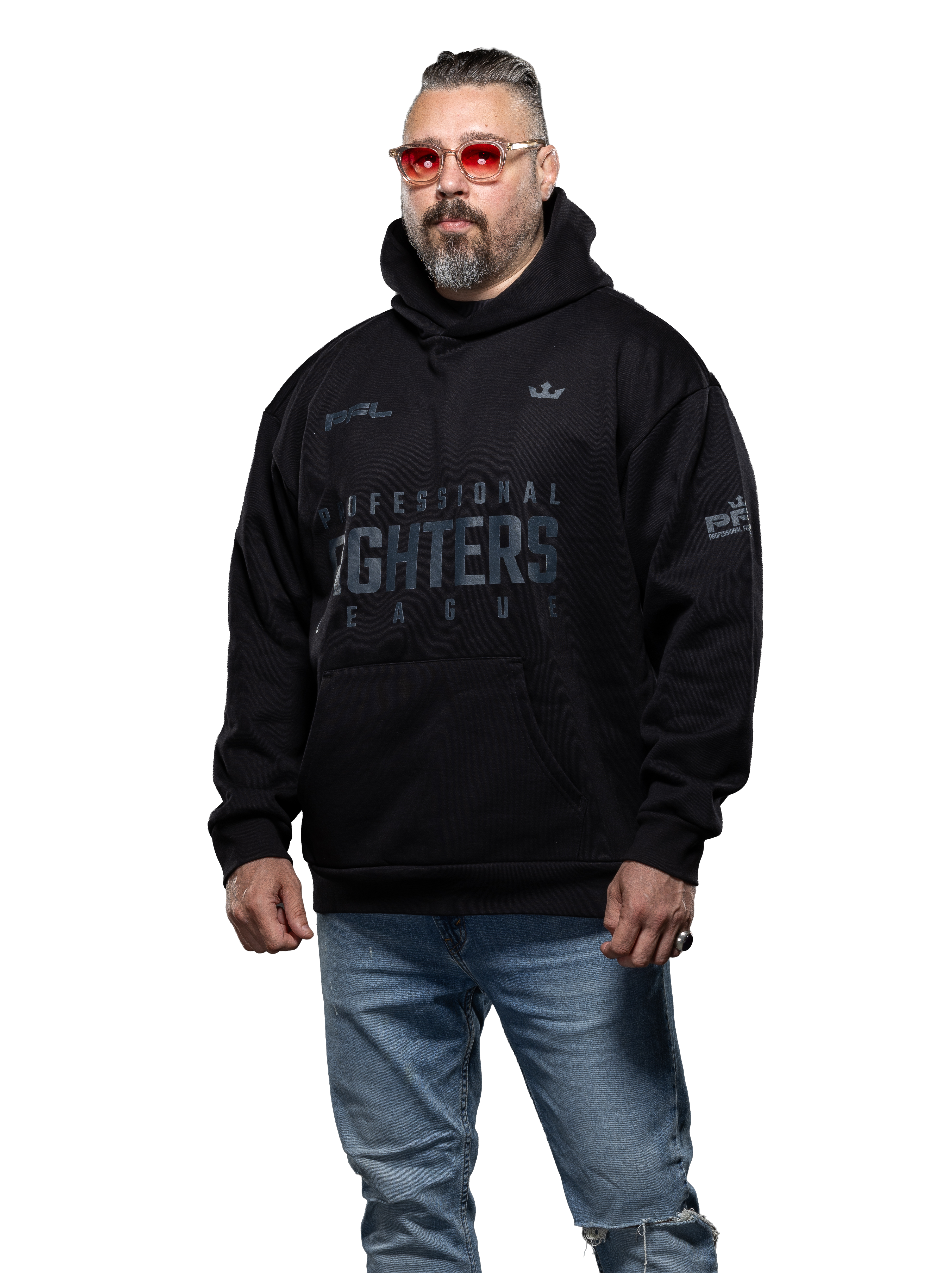 Professional Fighters League - Oversized Hoodie - Black - Premium Range