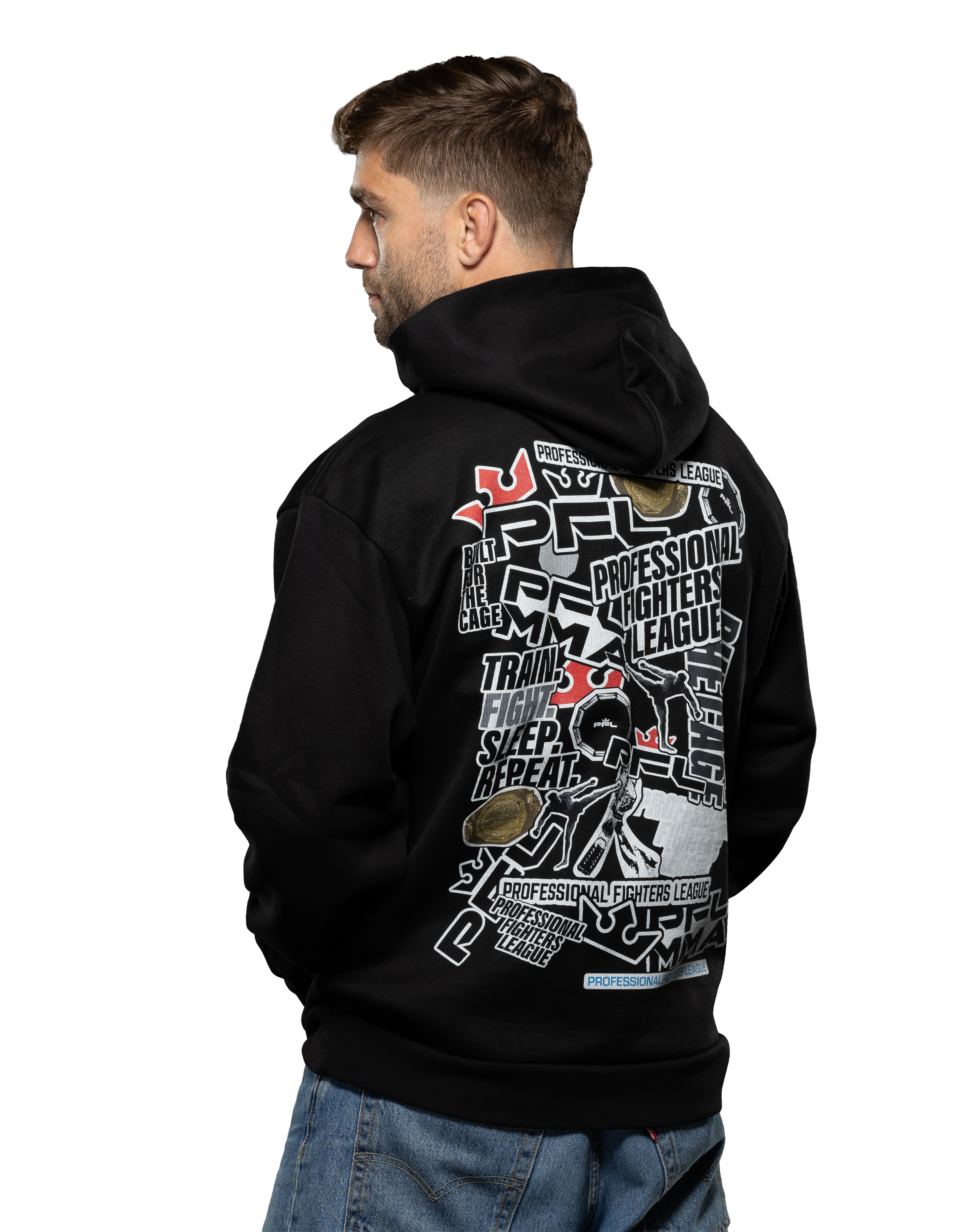 Sticker Bomb - Oversized Hoodie - Black - Premium Range