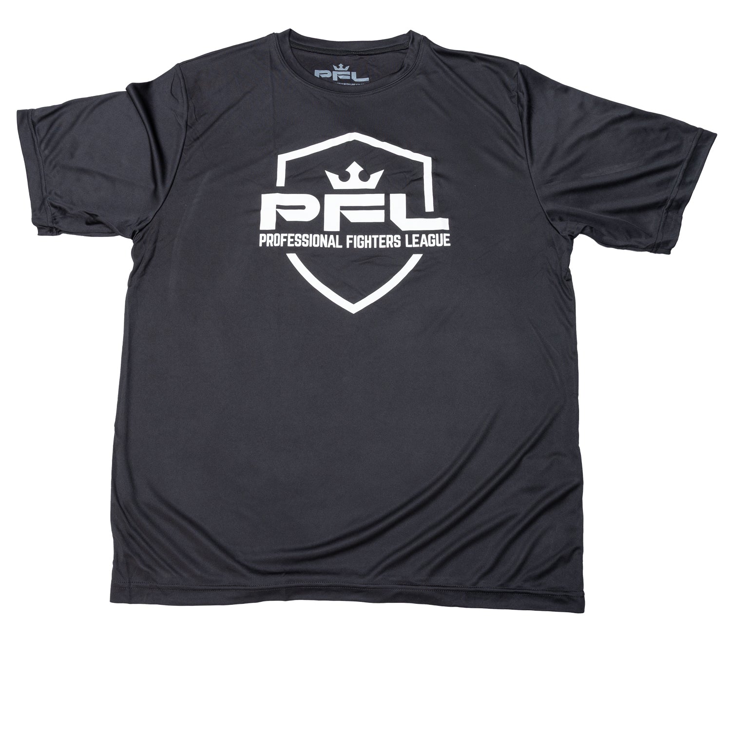PFL Shield Logo Performance Poly Black T-Shirt