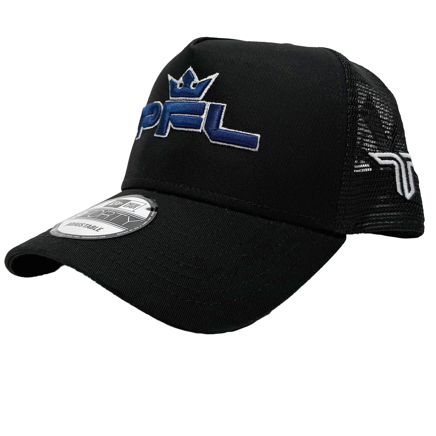 Black Takedown New Era Curved Snapback - Navy Logo